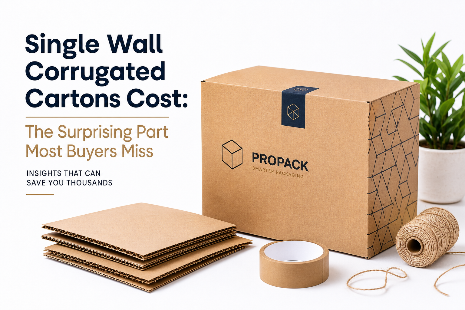 Single Wall Corrugated Cartons Cost: What Drives It