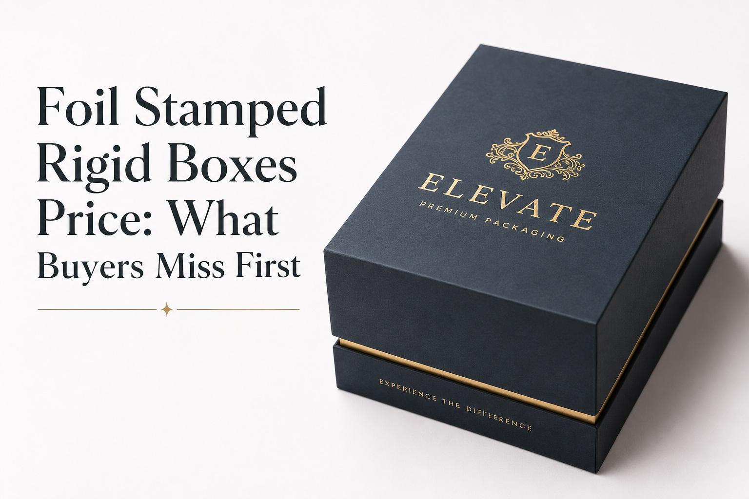 Foil Stamped Rigid Boxes Price: What Drives Cost Today