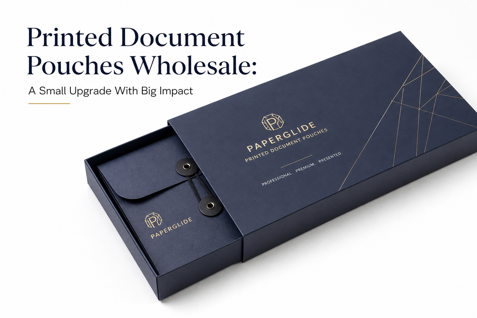 Printed Document Pouches Wholesale for Business Use