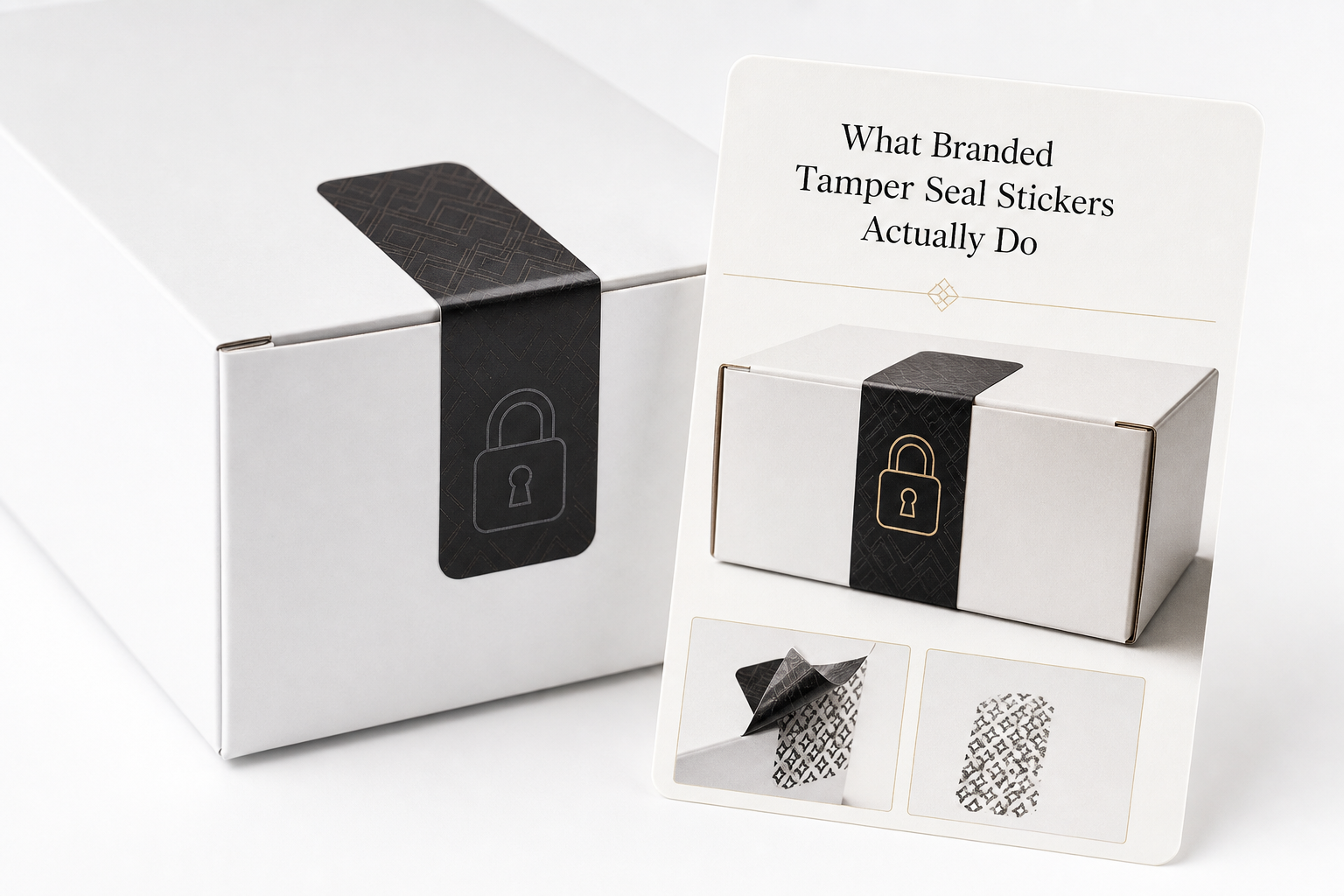Branded Tamper Seal Stickers: Material, Adhesive, Artwork, and MOQ