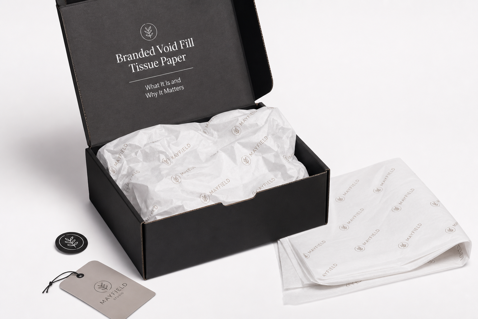 Branded Void Fill Tissue Paper: Material, Print, Proofing, and Reorder Risk