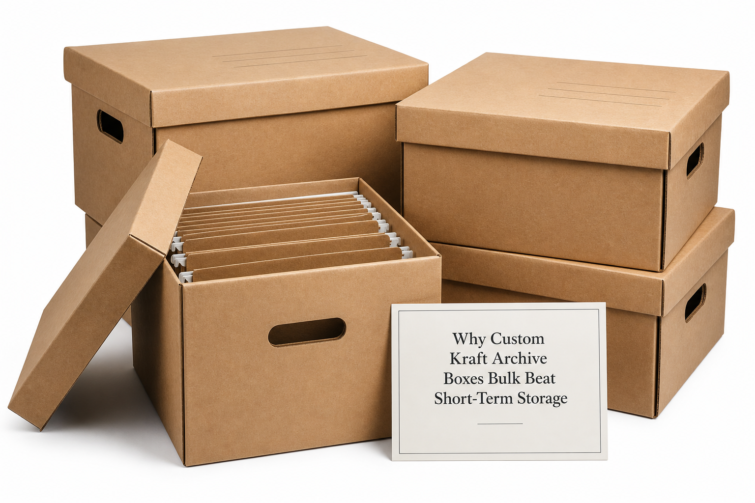 Custom Kraft Archive Boxes Bulk for Sustainable Storage