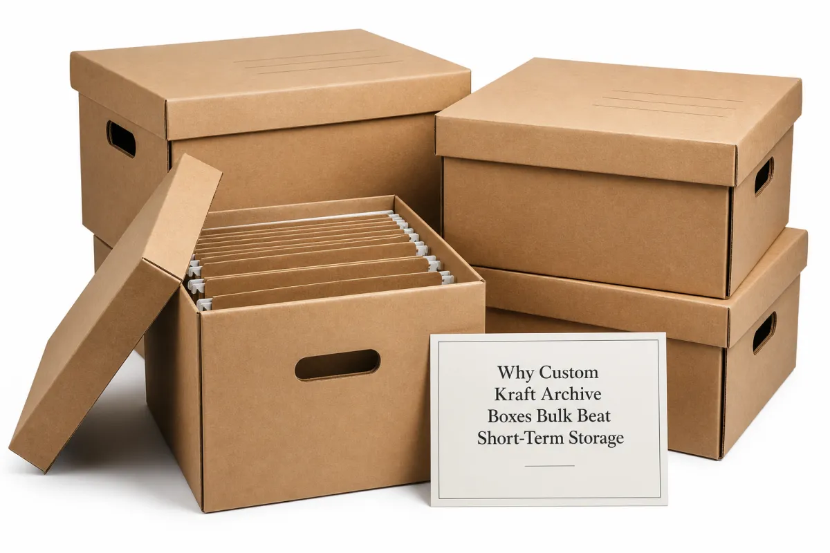 Custom Kraft Archive Boxes Bulk for Sustainable Storage
