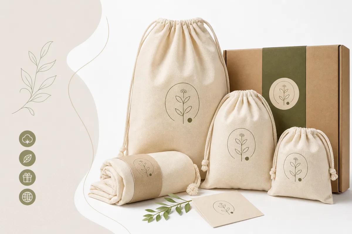 Custom Natural Cotton Drawstring Bags: Sourcing Brief