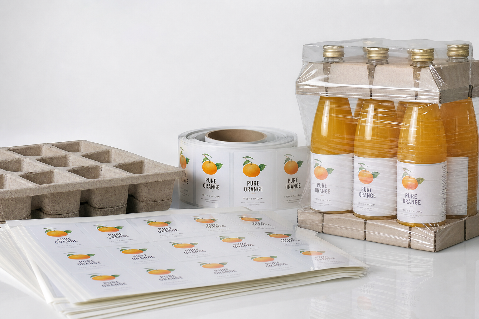 Branded Bottle Labels Bulk for Clean, Fast Packaging
