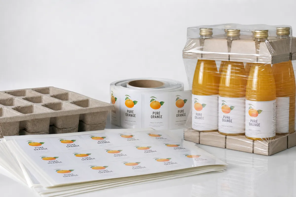 Branded Bottle Labels Bulk for Clean, Fast Packaging