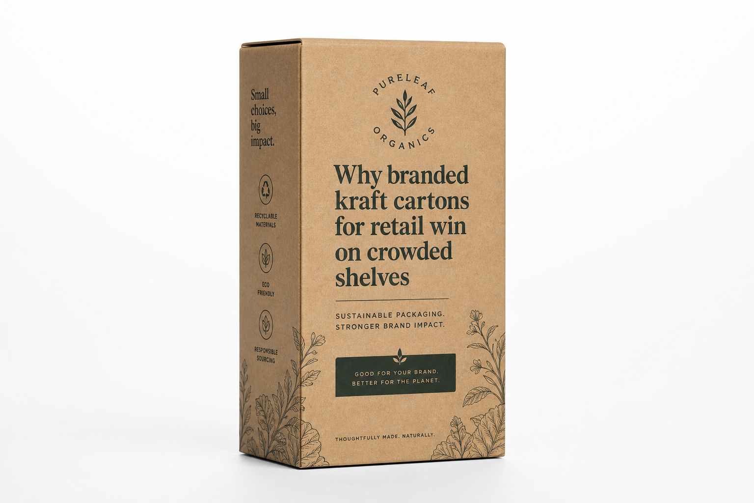 Branded Kraft Cartons for Retail Design: Dieline, Finish, Proof, and Buyer Review