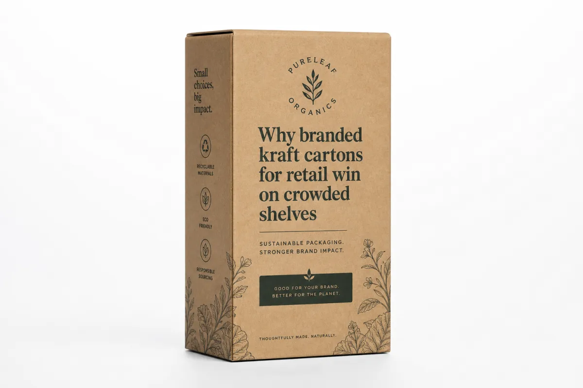 Branded Kraft Cartons for Retail Design