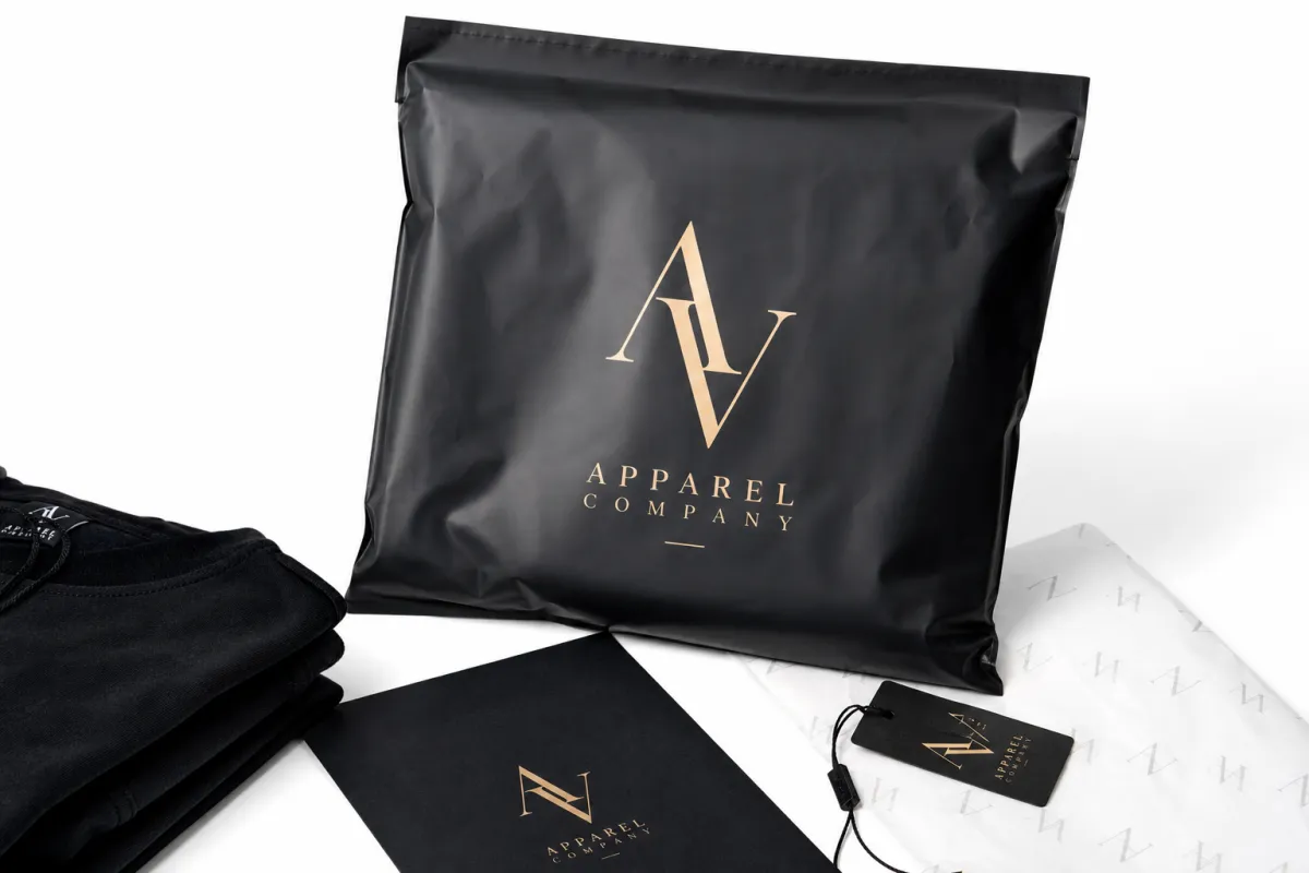 Logo Poly Mailers for Apparel Brands