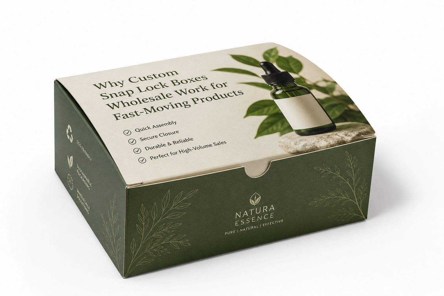 Custom Snap Lock Boxes Wholesale for Reliable Retail Packs