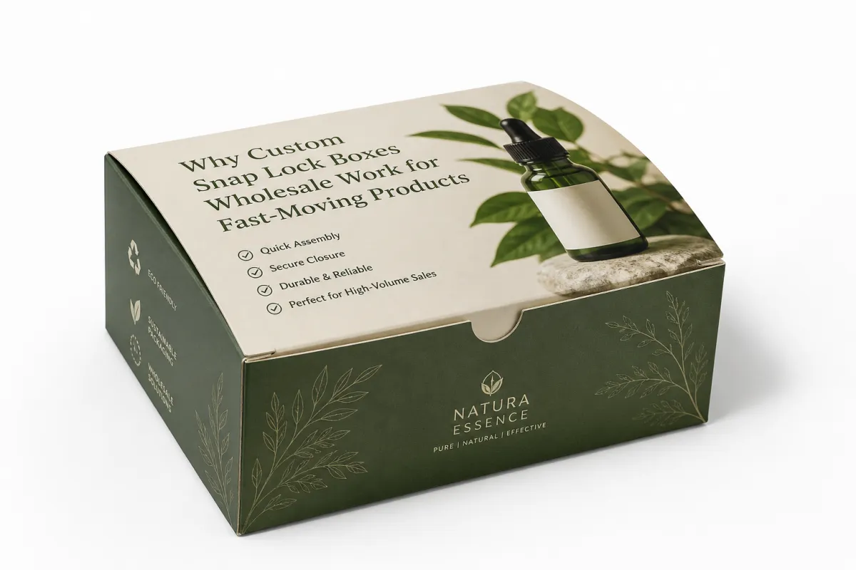 Custom Snap Lock Boxes Wholesale for Reliable Retail Packs