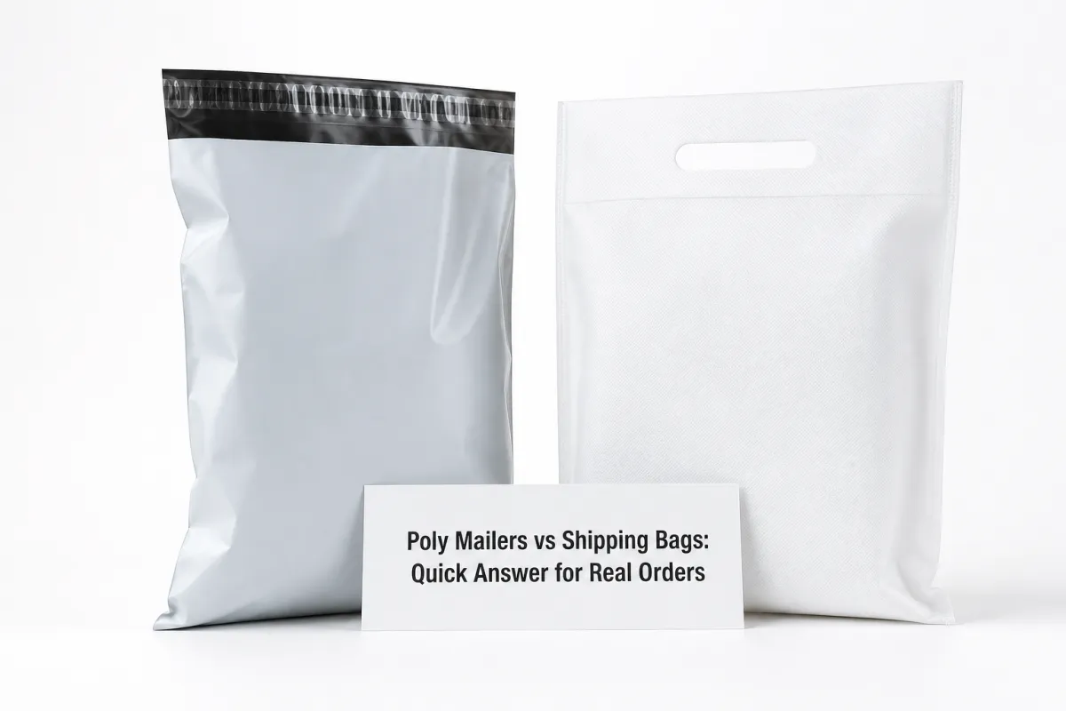 Poly Mailers vs Shipping Bags: Film, Print, MOQ, and Carton