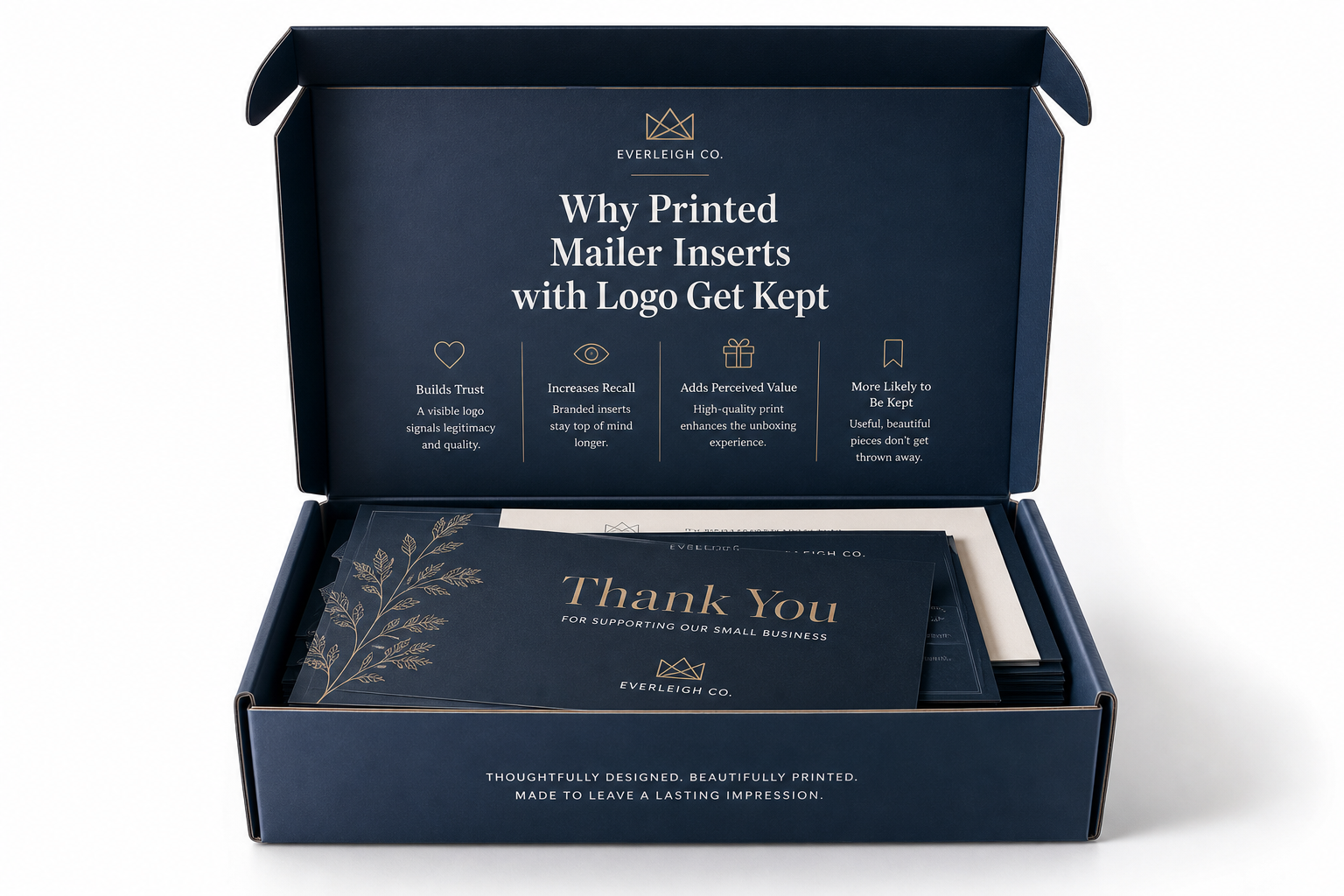 Printed Mailer Inserts with Logo: Film, Print, MOQ, and Carton Packing