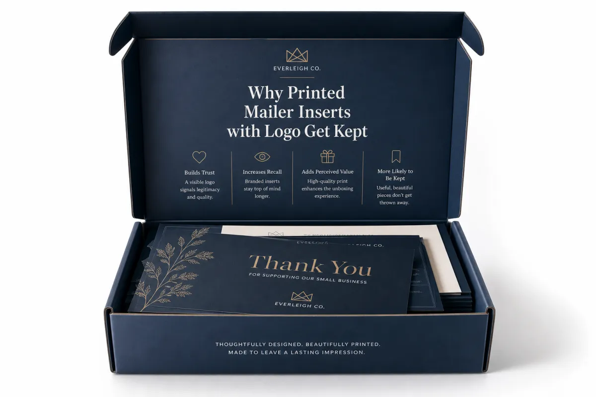 Printed Mailer Inserts with Logo