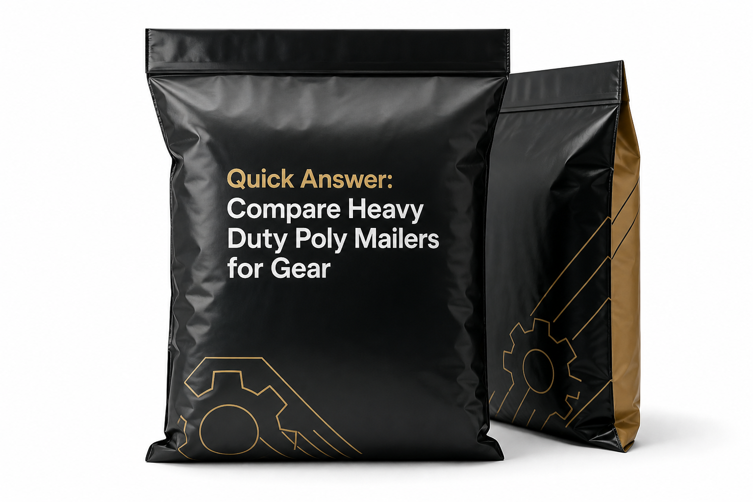 Compare Heavy Duty Poly Mailers for Gear Buyer Review: Film, Closure, Print, and Fulfillment