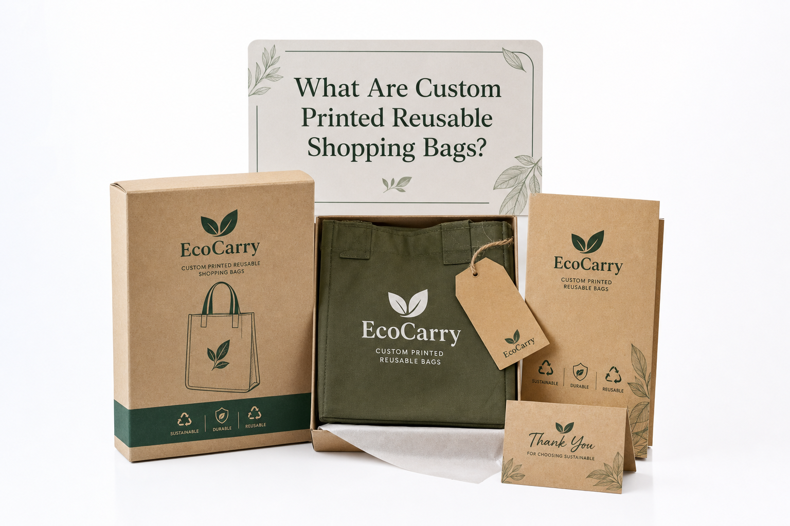 Custom Printed Reusable Shopping Bags: Quote Scope