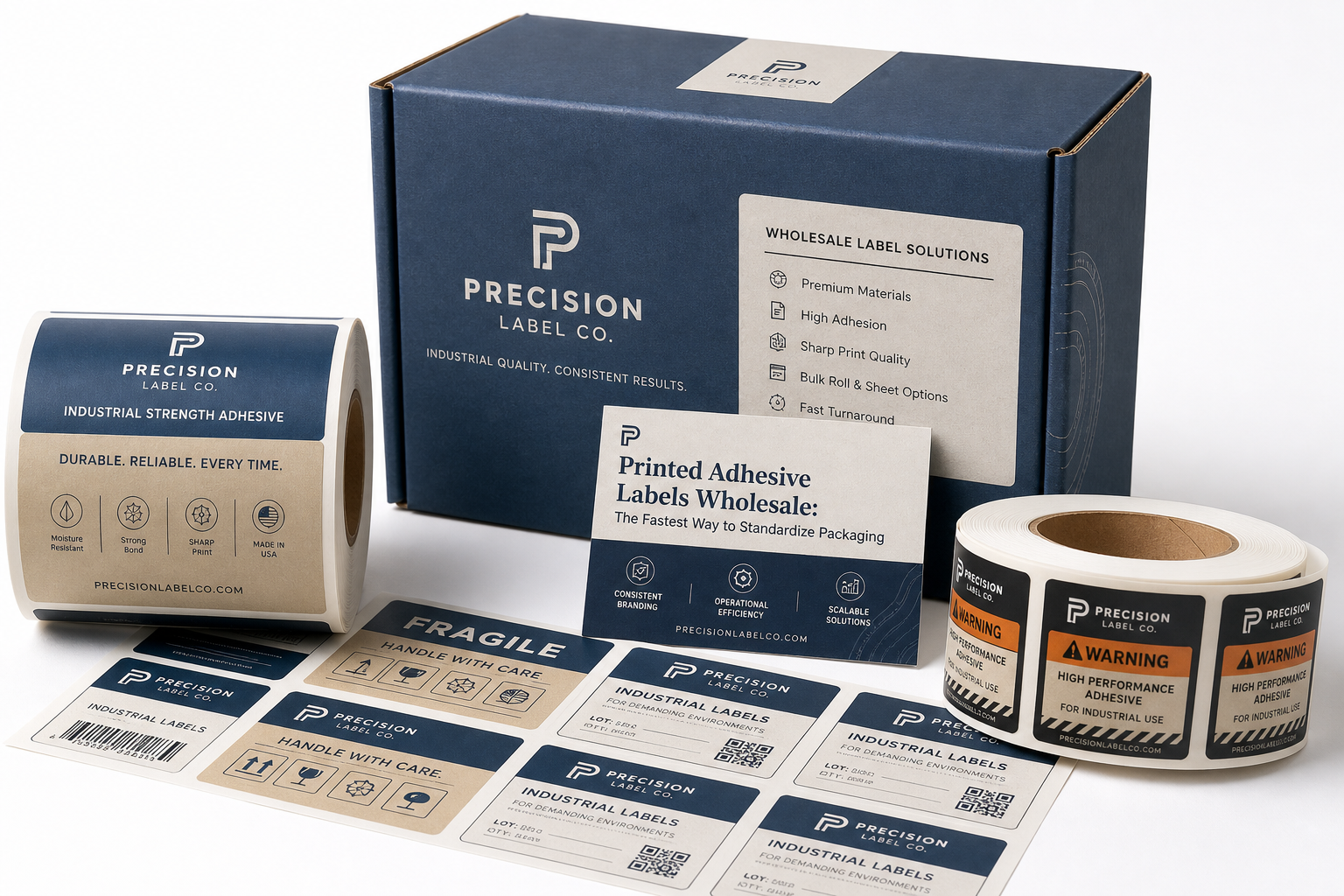 Printed Adhesive Labels Wholesale: Specs, Pricing, Process