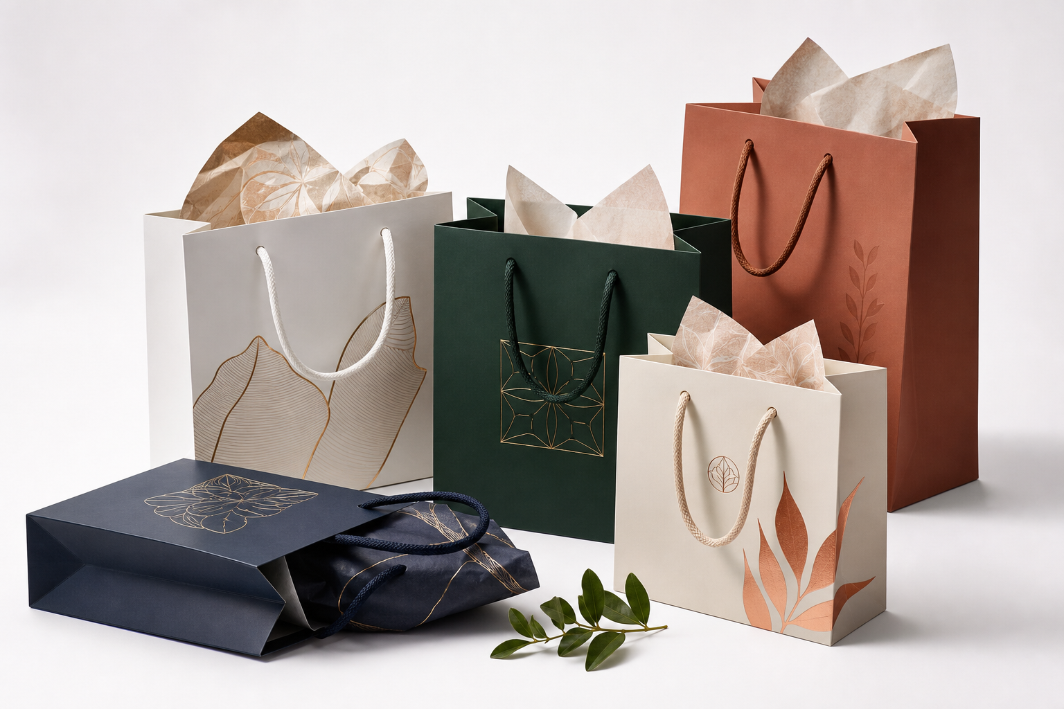 Custom Branded Paper Gift Bags: Film, Print, MOQ, and Carton Packing