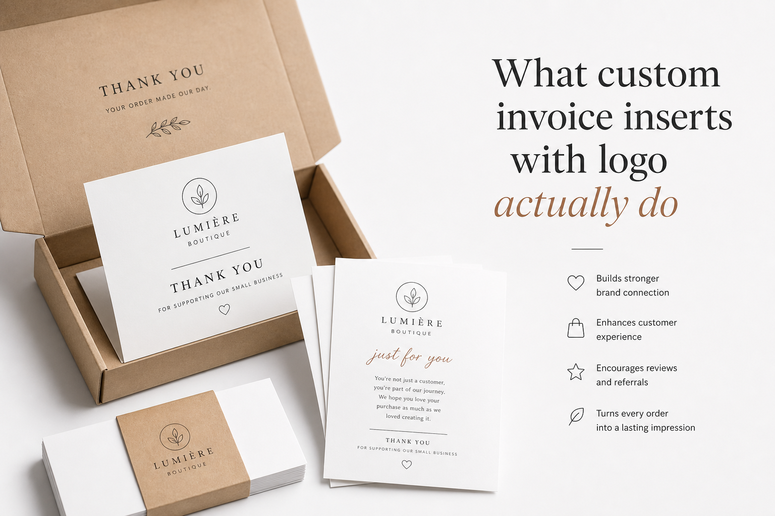 Custom Invoice Inserts with Logo: Design, Cost, Timing