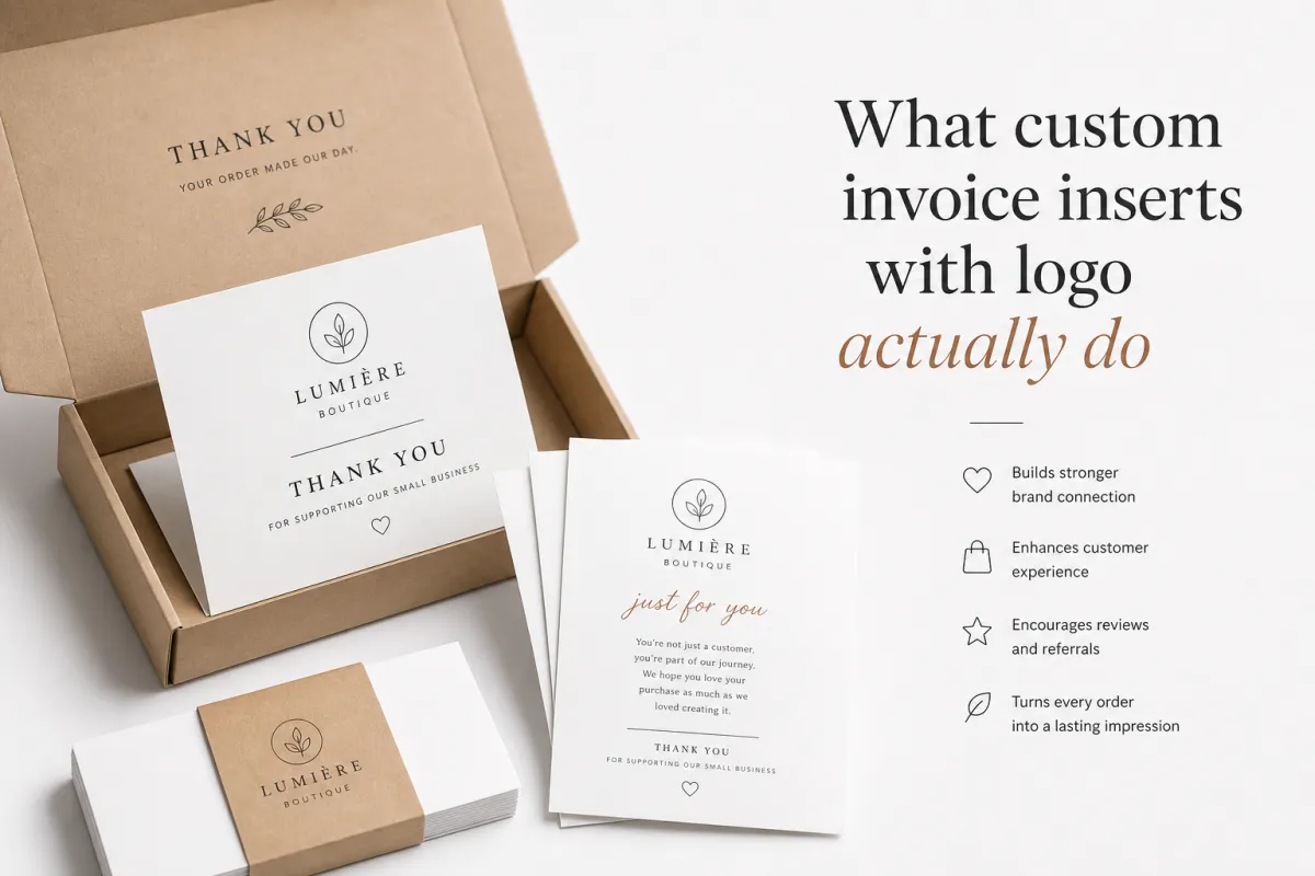 Custom Invoice Inserts with Logo: Design, Cost, Timing