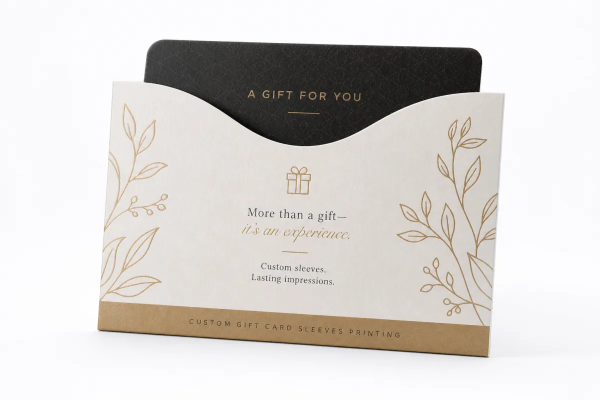 Custom Gift Card Sleeves Printing: Design, Cost, Process