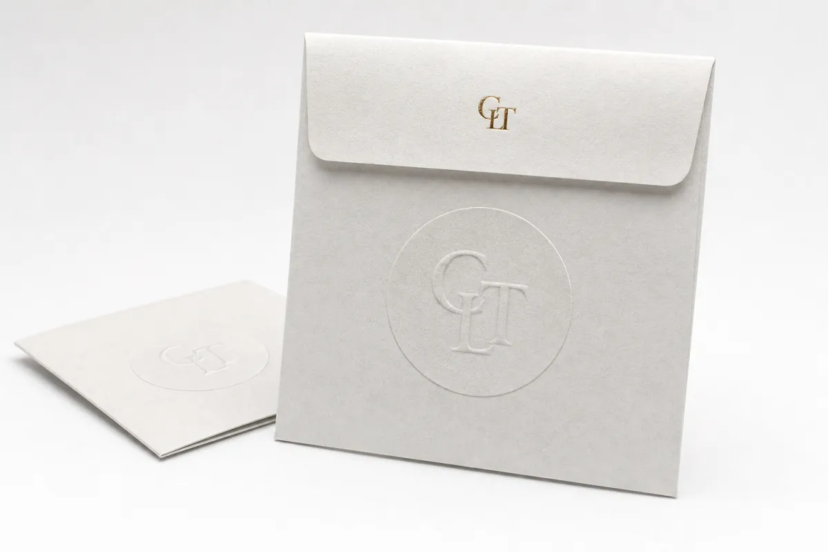 Embossed Logo Stickers for Packaging