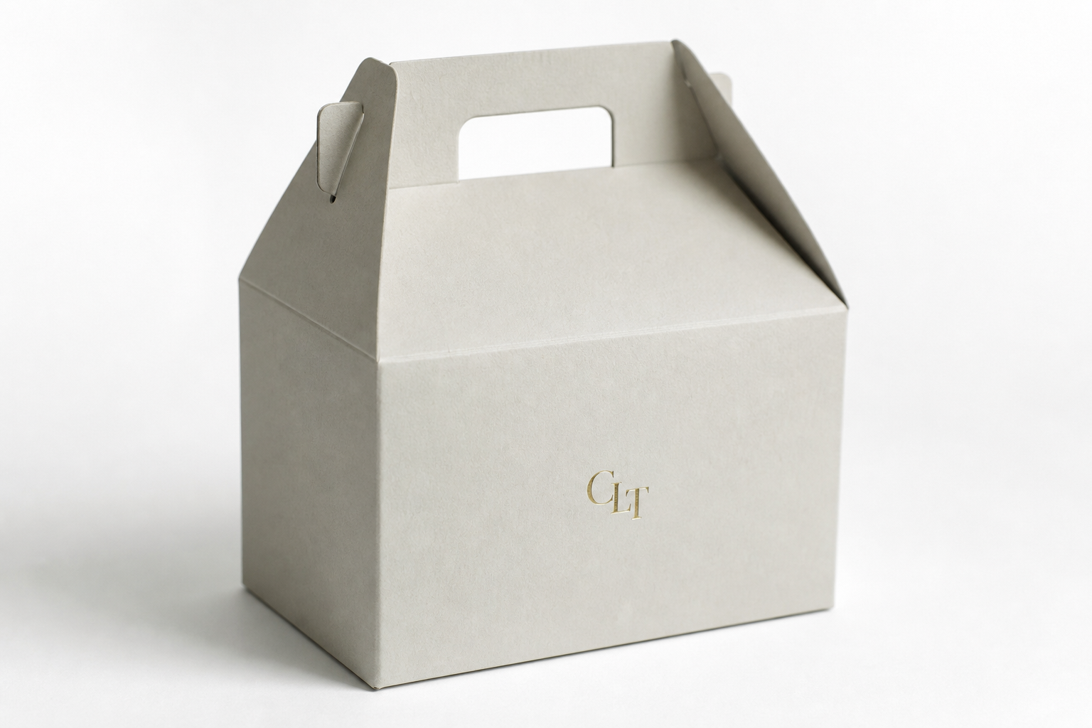 Branded Gable Boxes with Logo: Board, Finish, Dieline, and Unit Cost