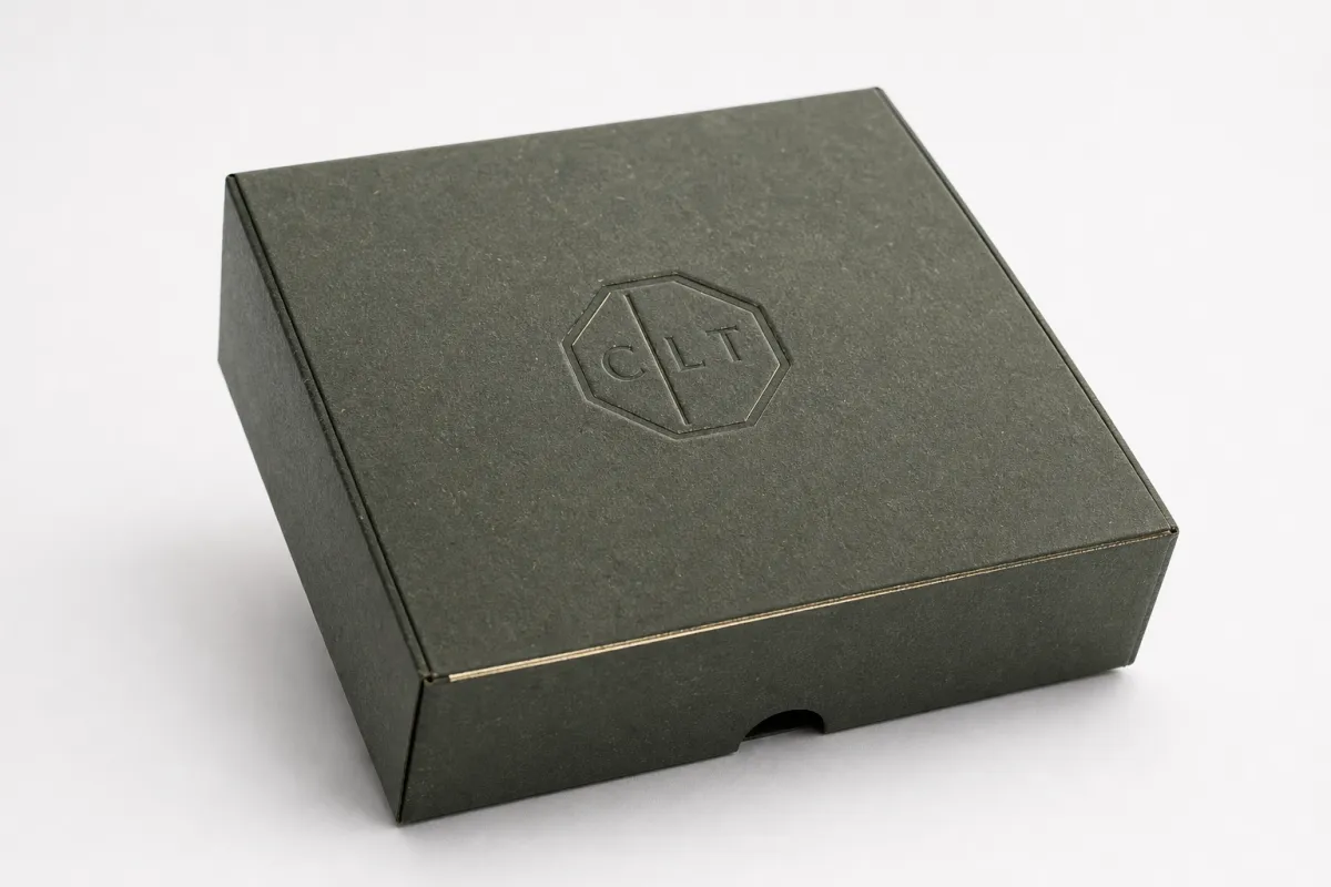 Custom Recycled Rigid Boxes with Embossing for Brands