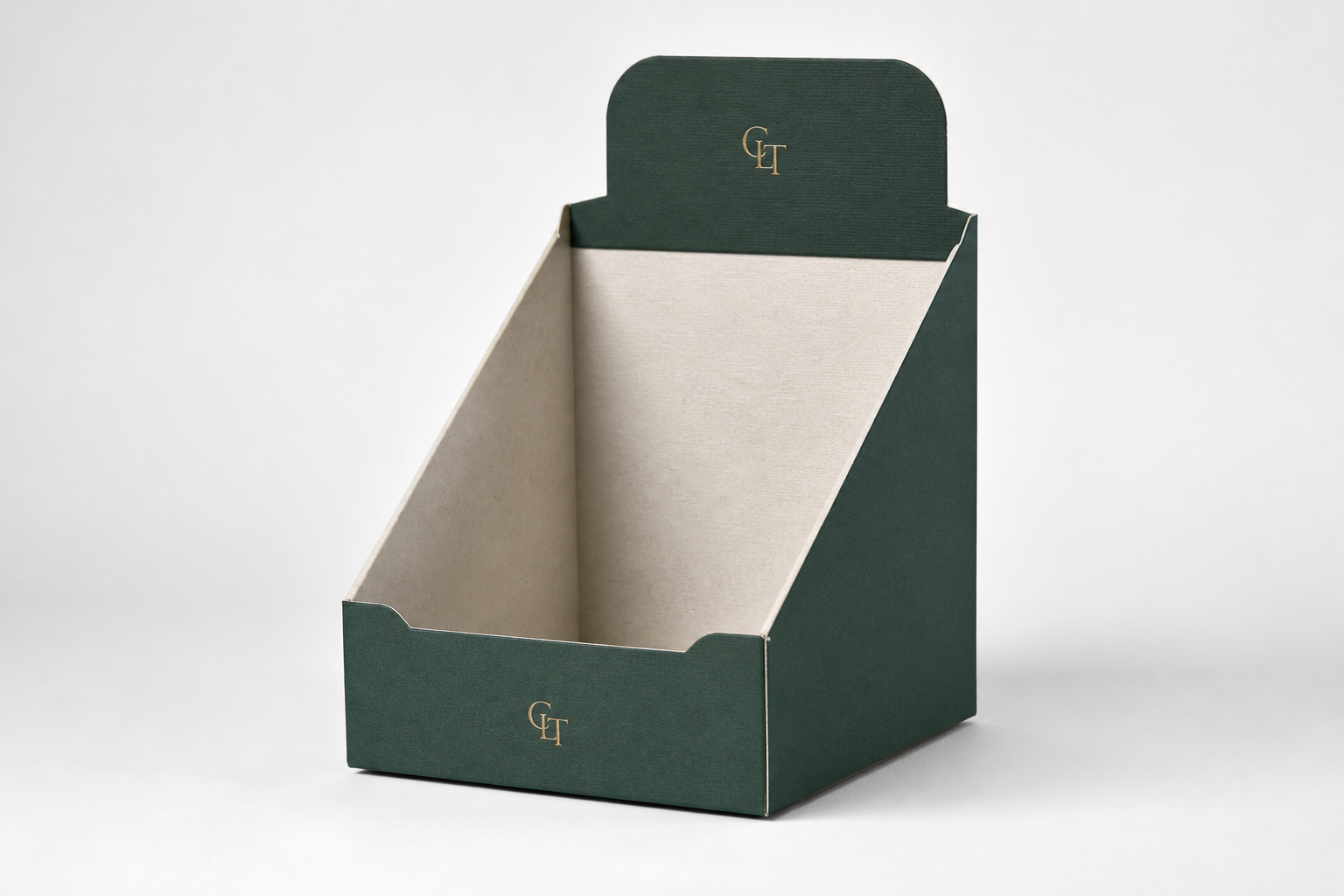 Custom Display Boxes with Logo: Board, Finish, Dieline, and Unit Cost