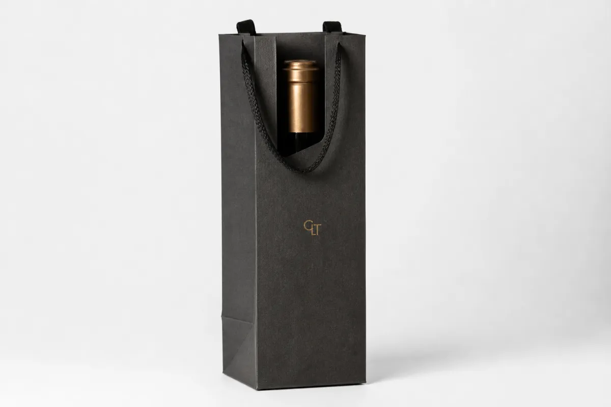 Custom Bottle Paper Bags with Inserts for Safer Shipping