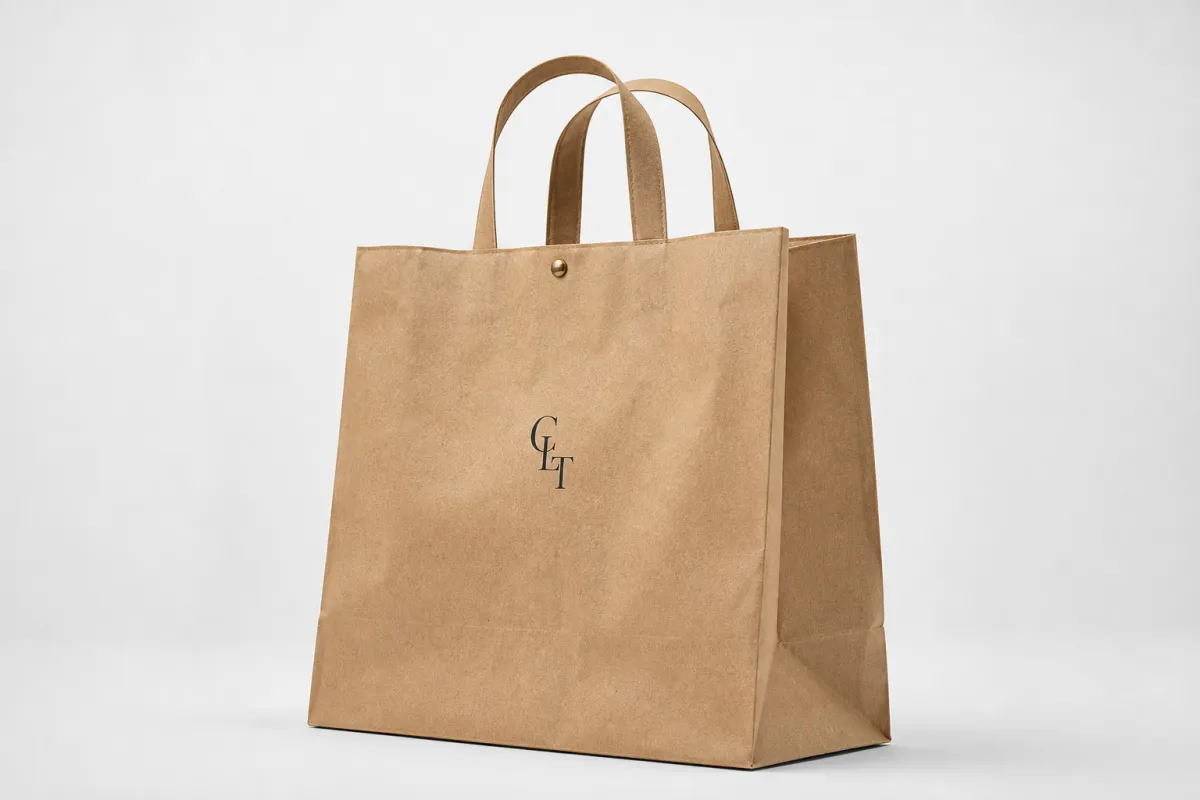 Custom Kraft Bags with Logo Branding for Retail