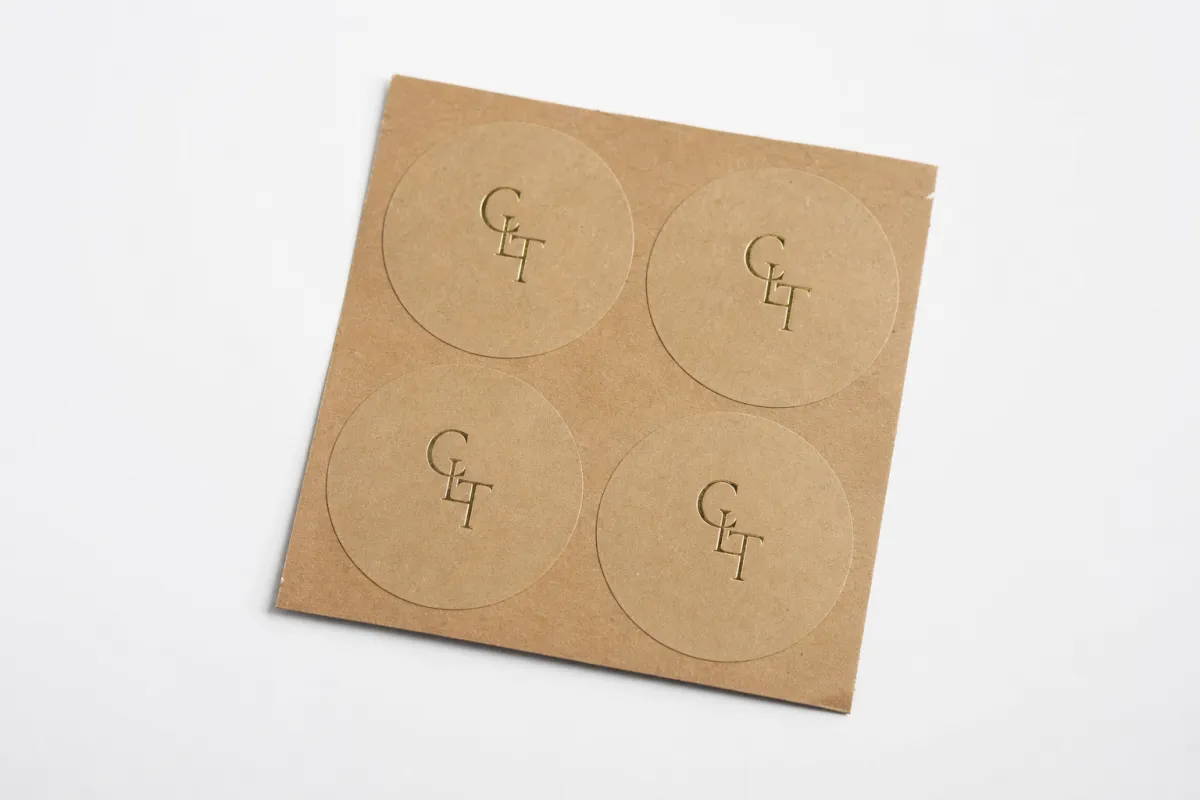 Printed Kraft Stickers with Logo