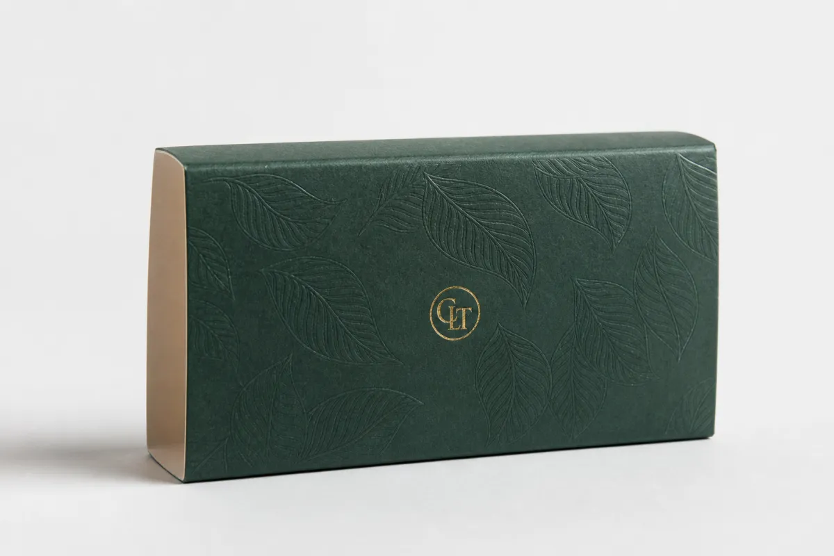Tea Box Sleeves with Logo: Board Stock, Aroma