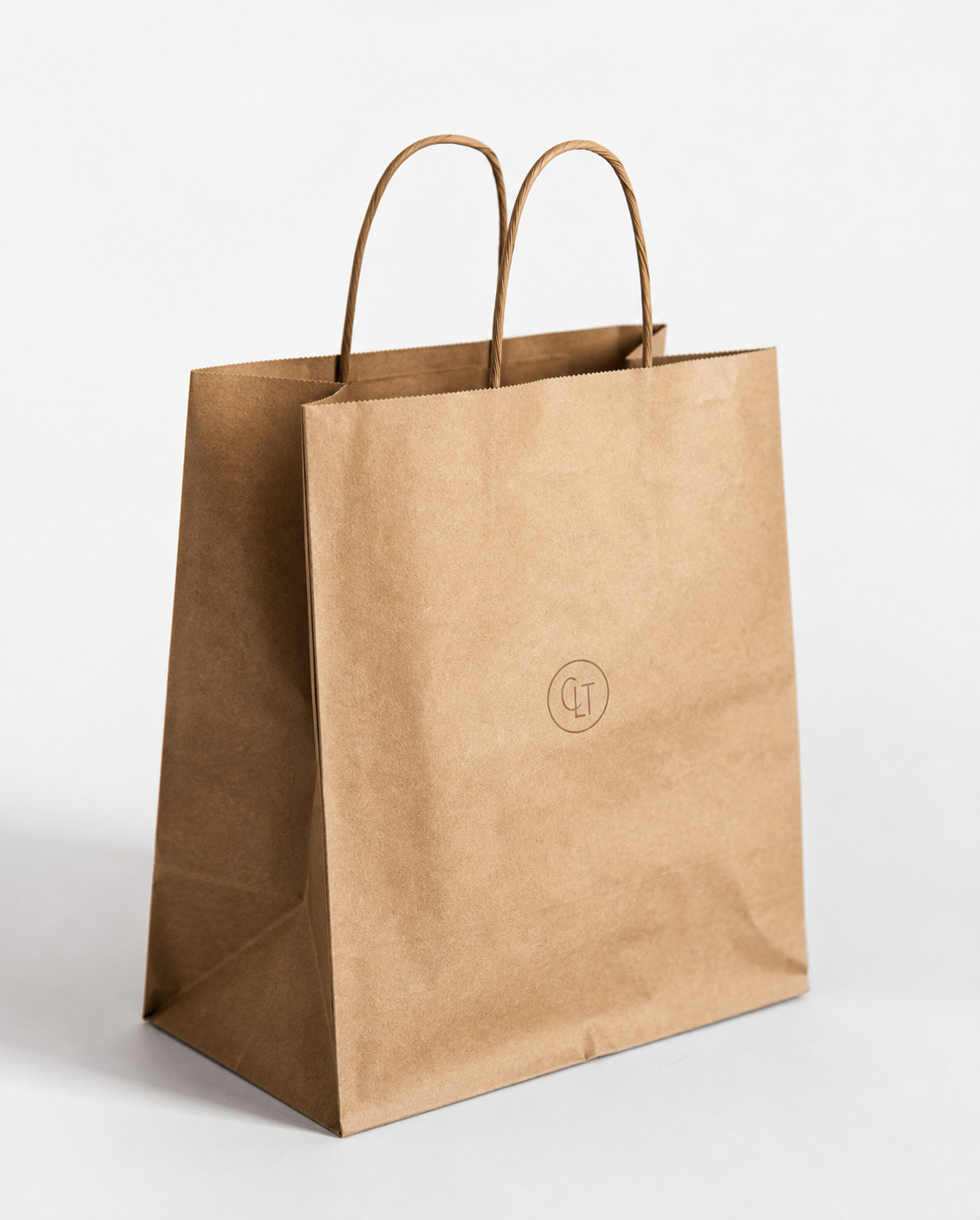 Printed Kraft Bags with Handles: Film, Print, MOQ, and Carton Packing