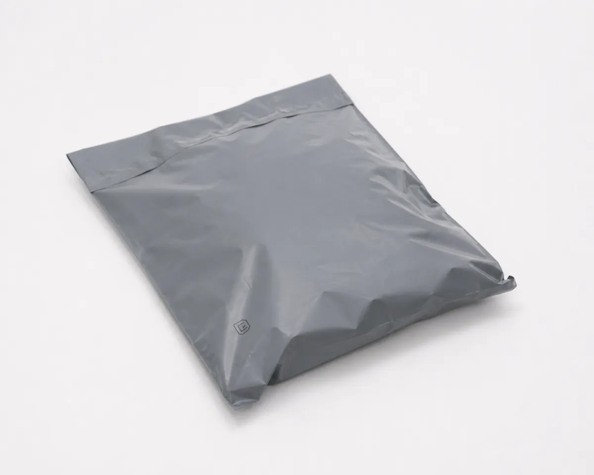 Gray Poly Mailers Custom Printed