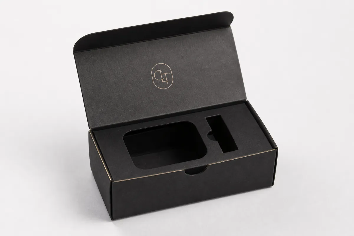 Custom Logo Boxes with Die Cutting Design
