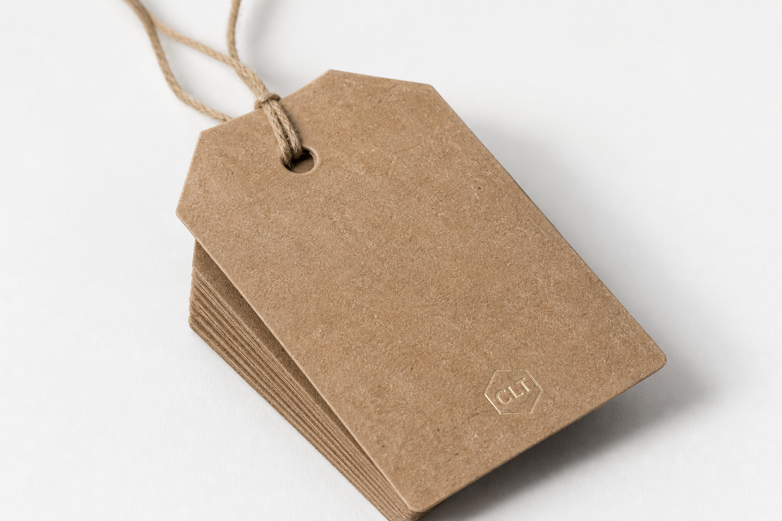 Custom Kraft Hang Tags for Sustainable Packaging: Material, Adhesive, Artwork, and MOQ
