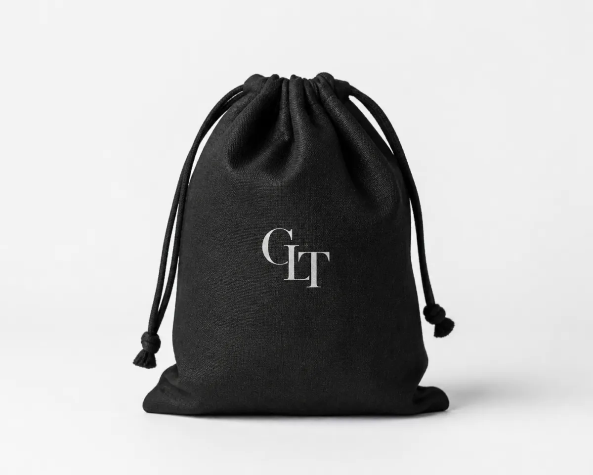 Custom Fabric Drawstring Bags with Logo