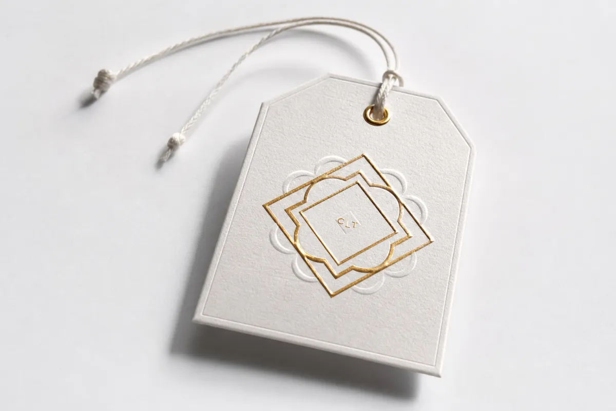 Printed Hang Tags with Embossing