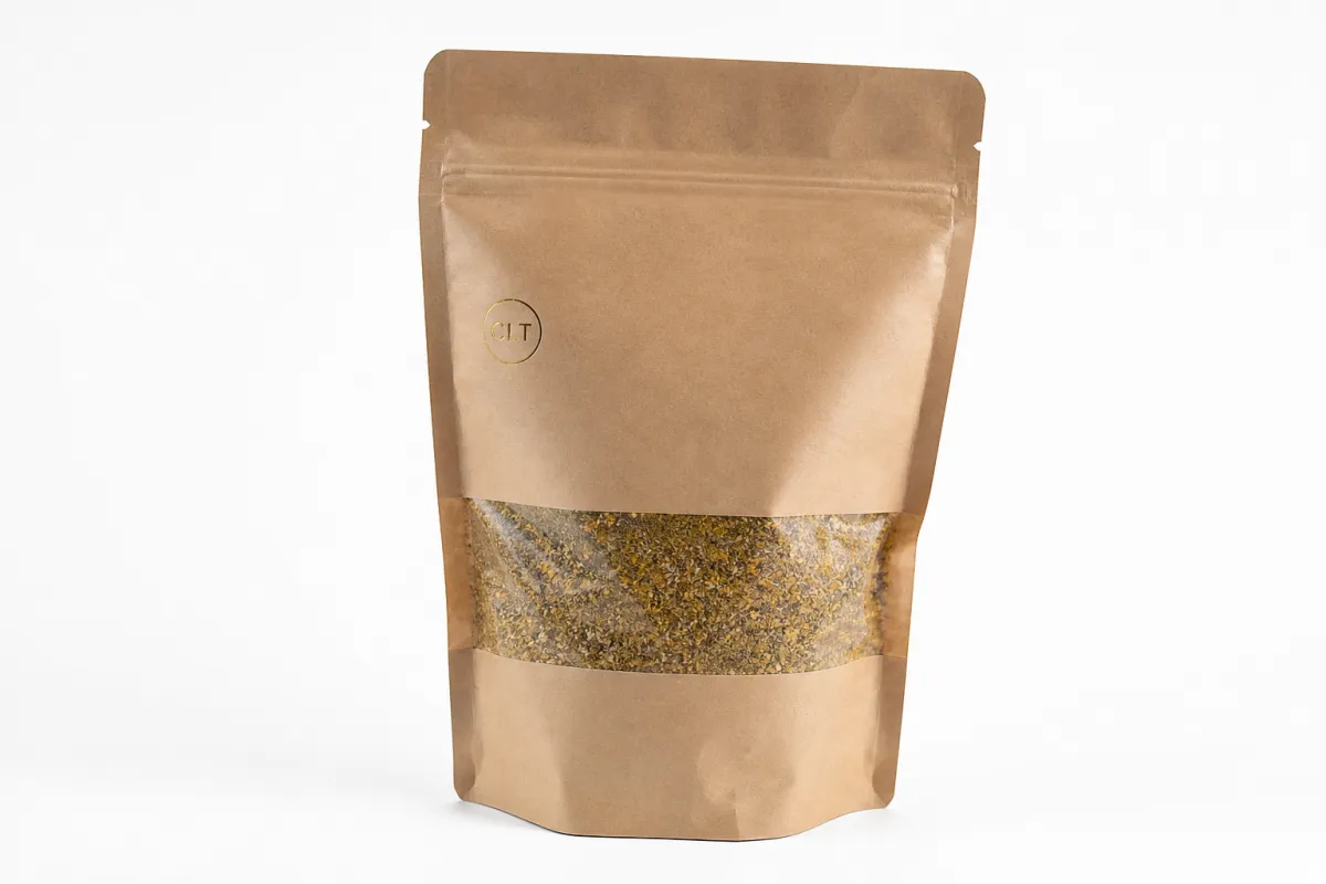 Custom Spice Pouches with Resealable Zipper