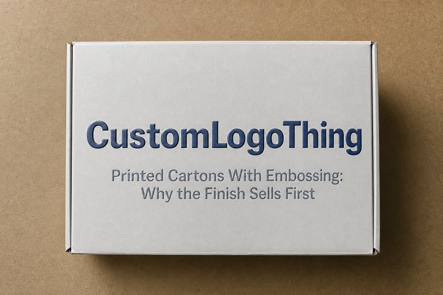 Printed Cartons with Embossing: Board, Finish, Dieline, and Unit Cost