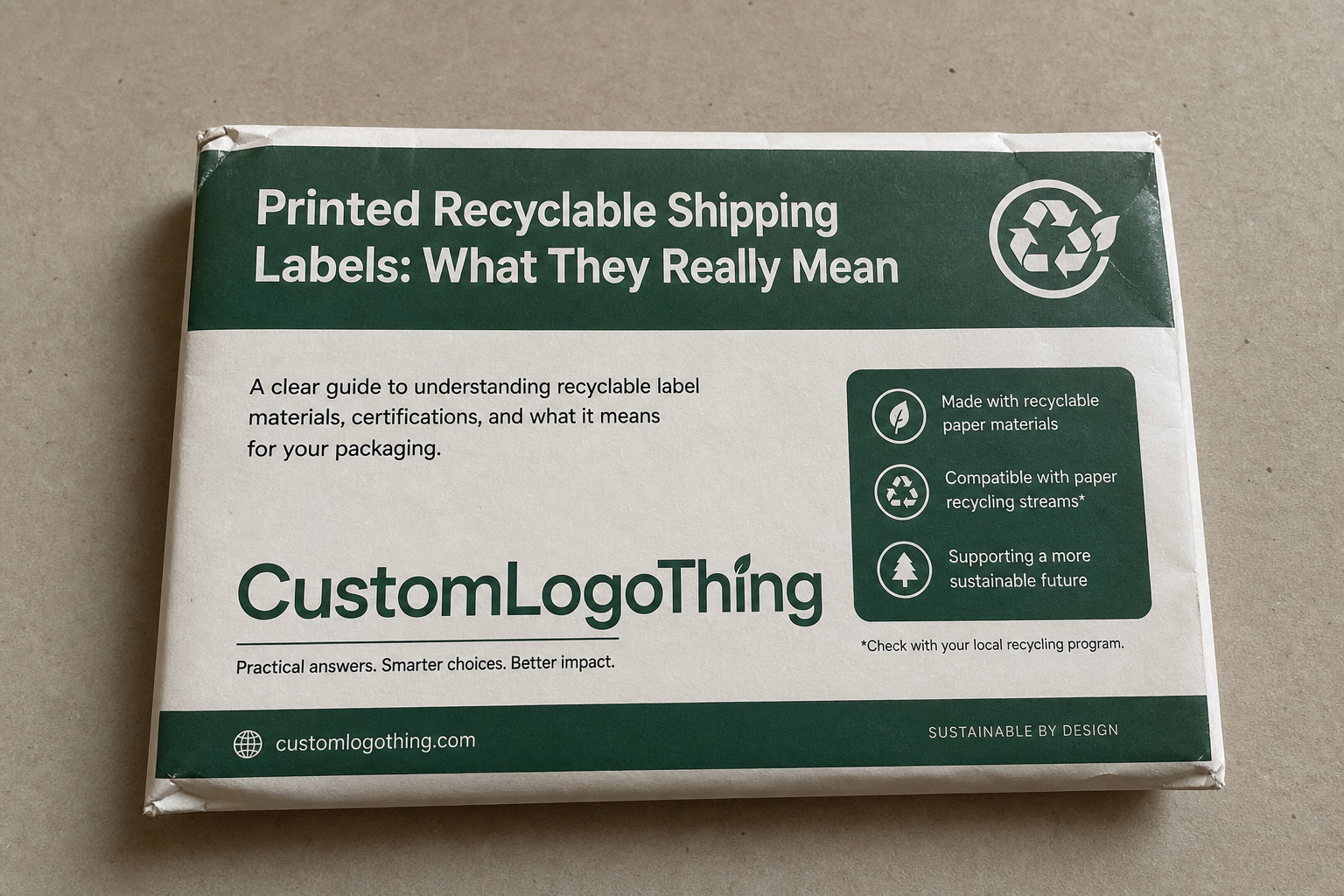 Printed Recyclable Shipping Labels: Material, Adhesive, Artwork, and MOQ