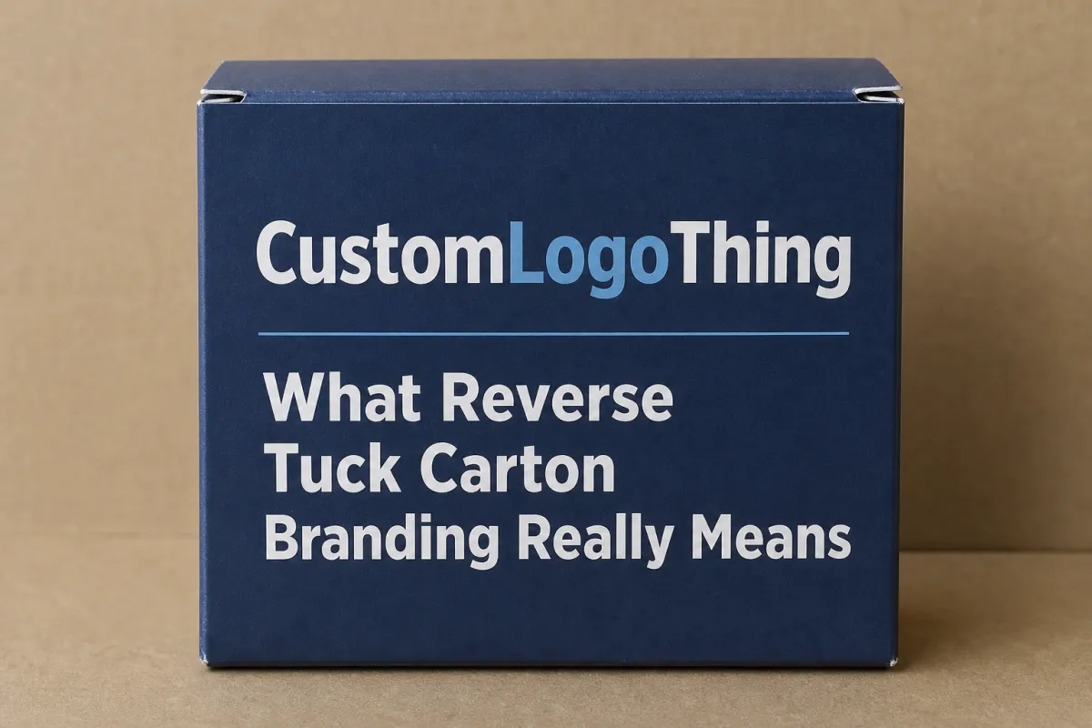 Reverse Tuck Carton Branding: Design, Cost, and Process