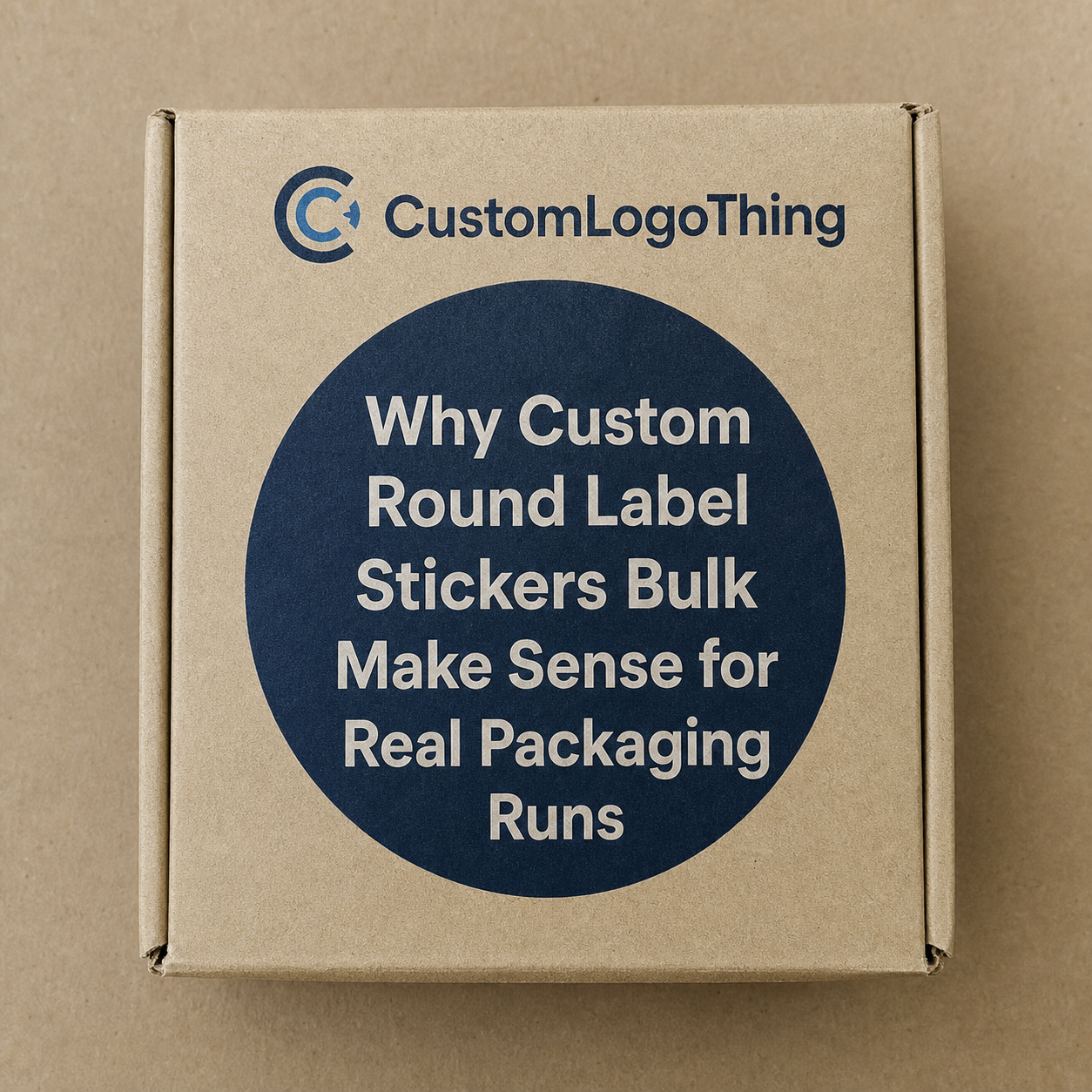 Custom Round Label Stickers Bulk for Packaging Orders