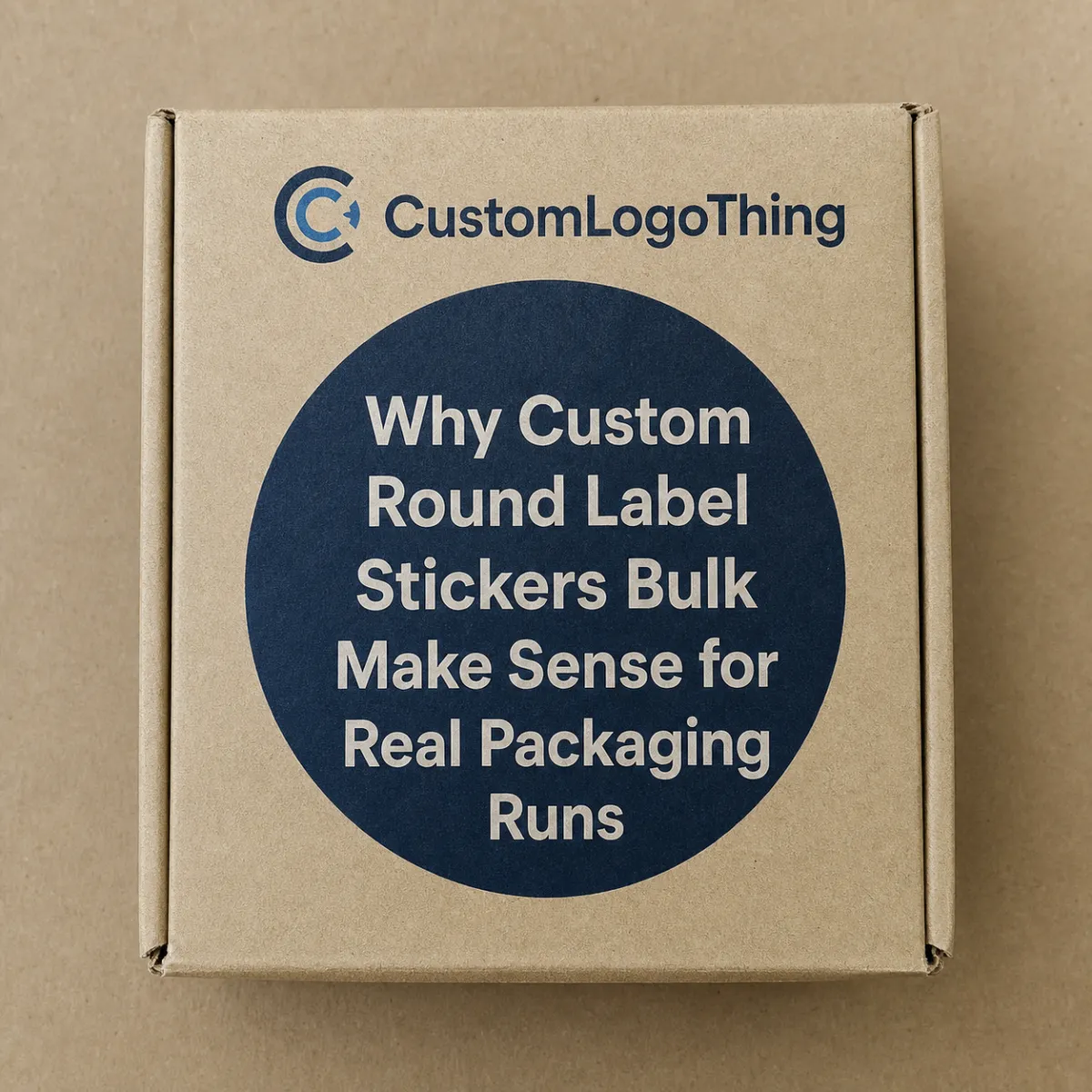 Custom Round Label Stickers Bulk for Packaging Orders