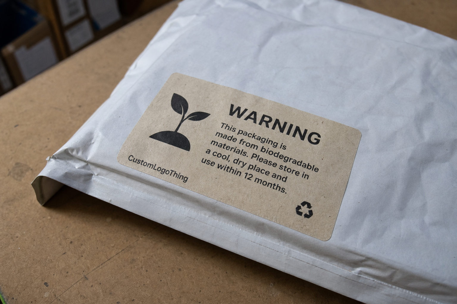 Wholesale Biodegradable Warning Stickers for Packaging