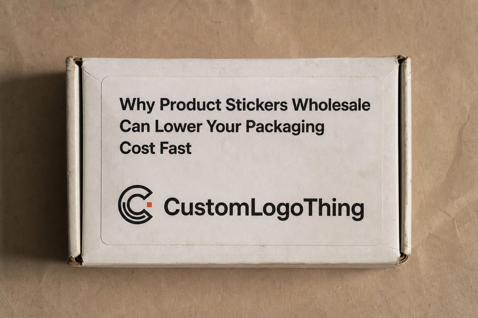 Why Product Stickers Wholesale Can Lower Your Packaging Cost Fast - CustomLogoThing packaging example