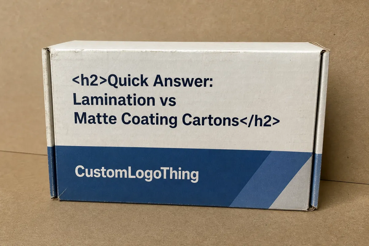 Lamination vs Matte Coating Cartons