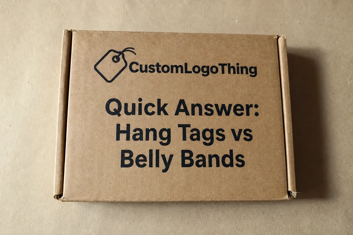 Hang Tags vs Belly Bands Packaging Branding