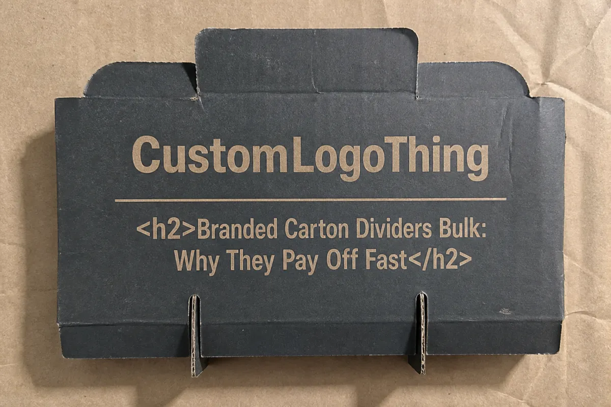Branded Carton Dividers Bulk: Specs, Pricing, Lead Time
